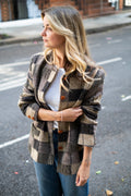 Brown checkered jacket