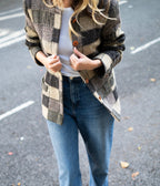 Brown checkered jacket