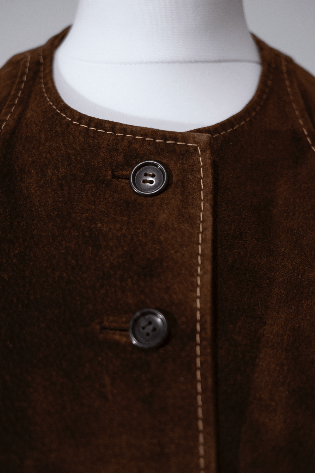 Brown 100% Suede Waistcoat