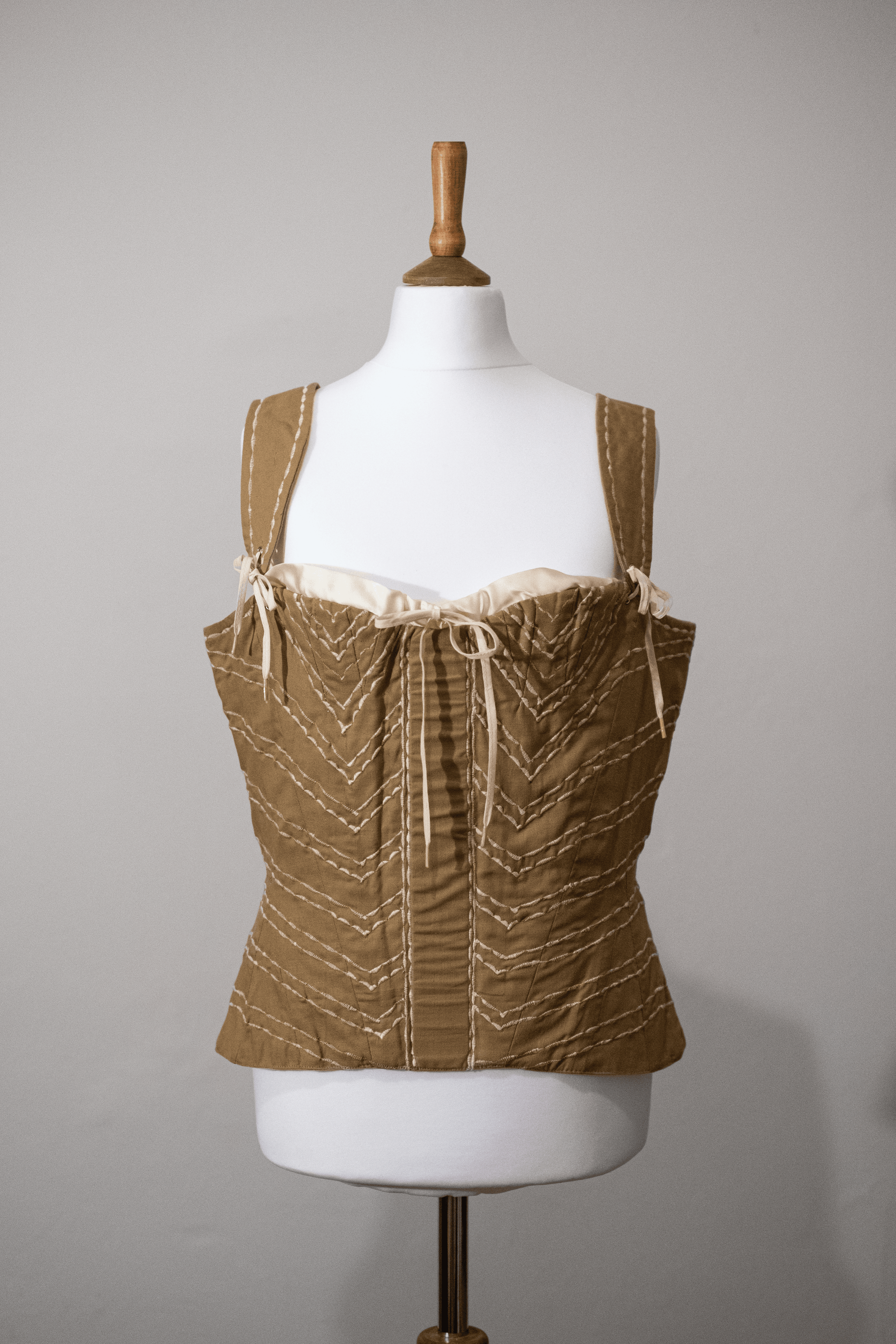 Handmade lace-up corset