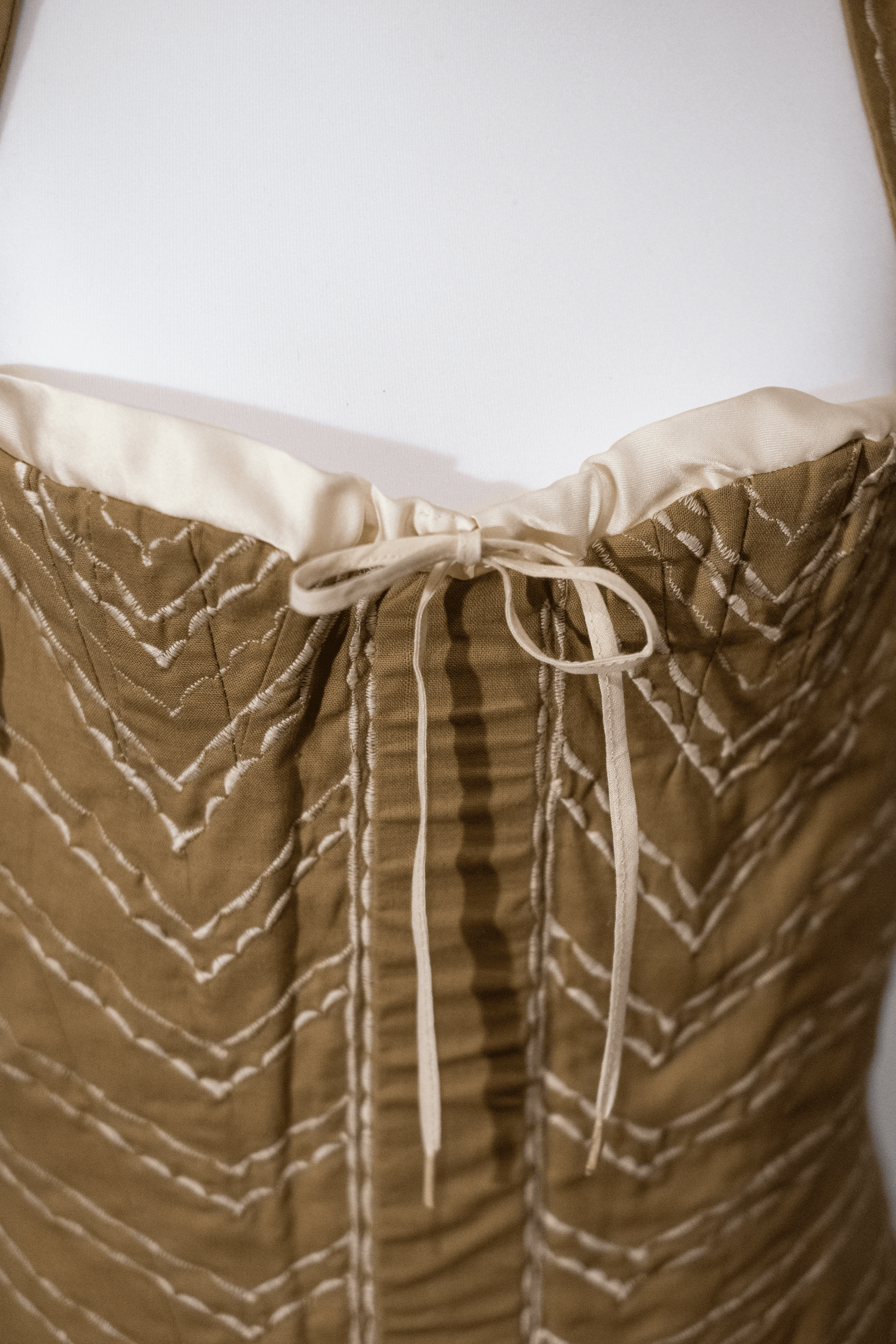 Handmade lace-up corset