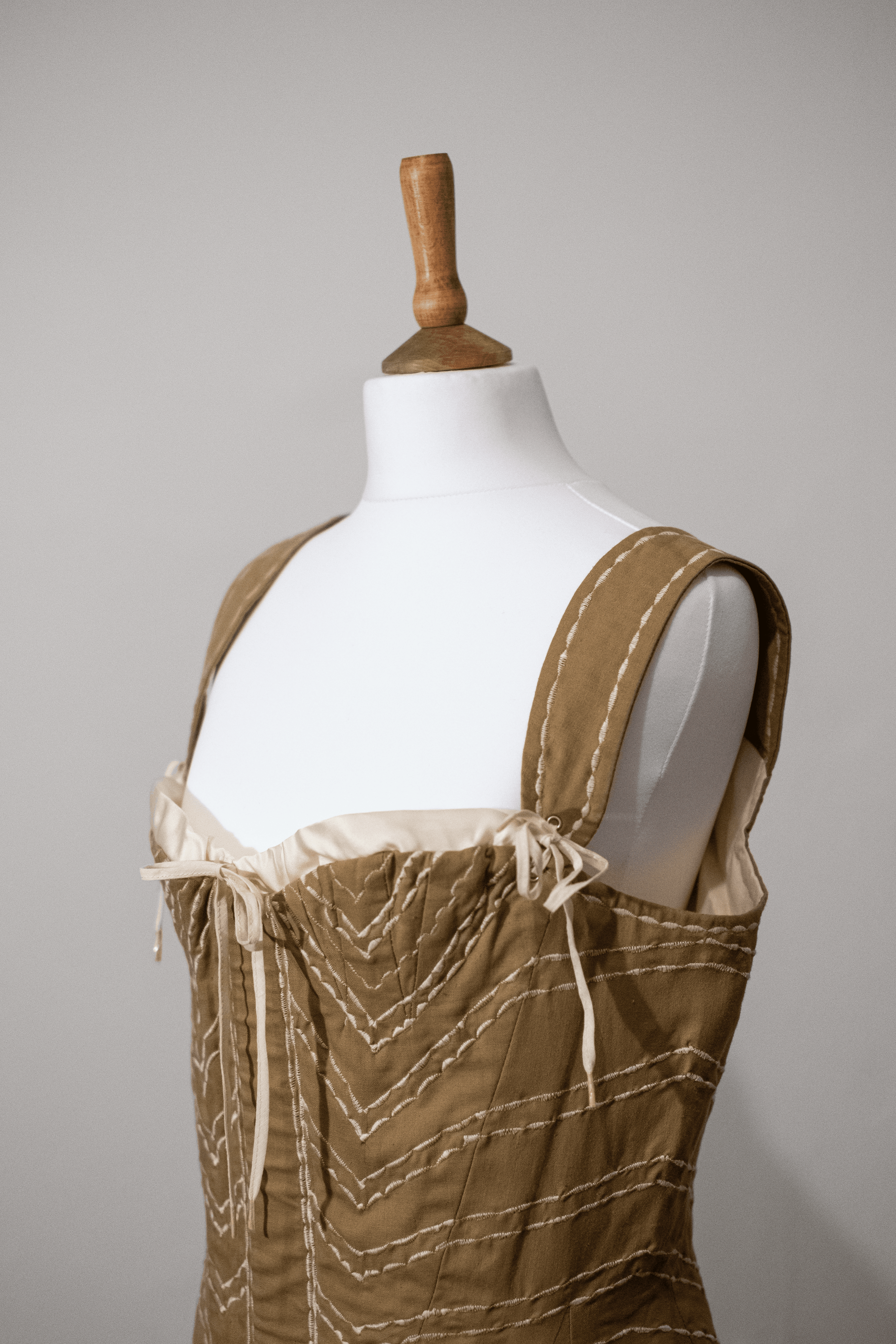 Handmade lace-up corset