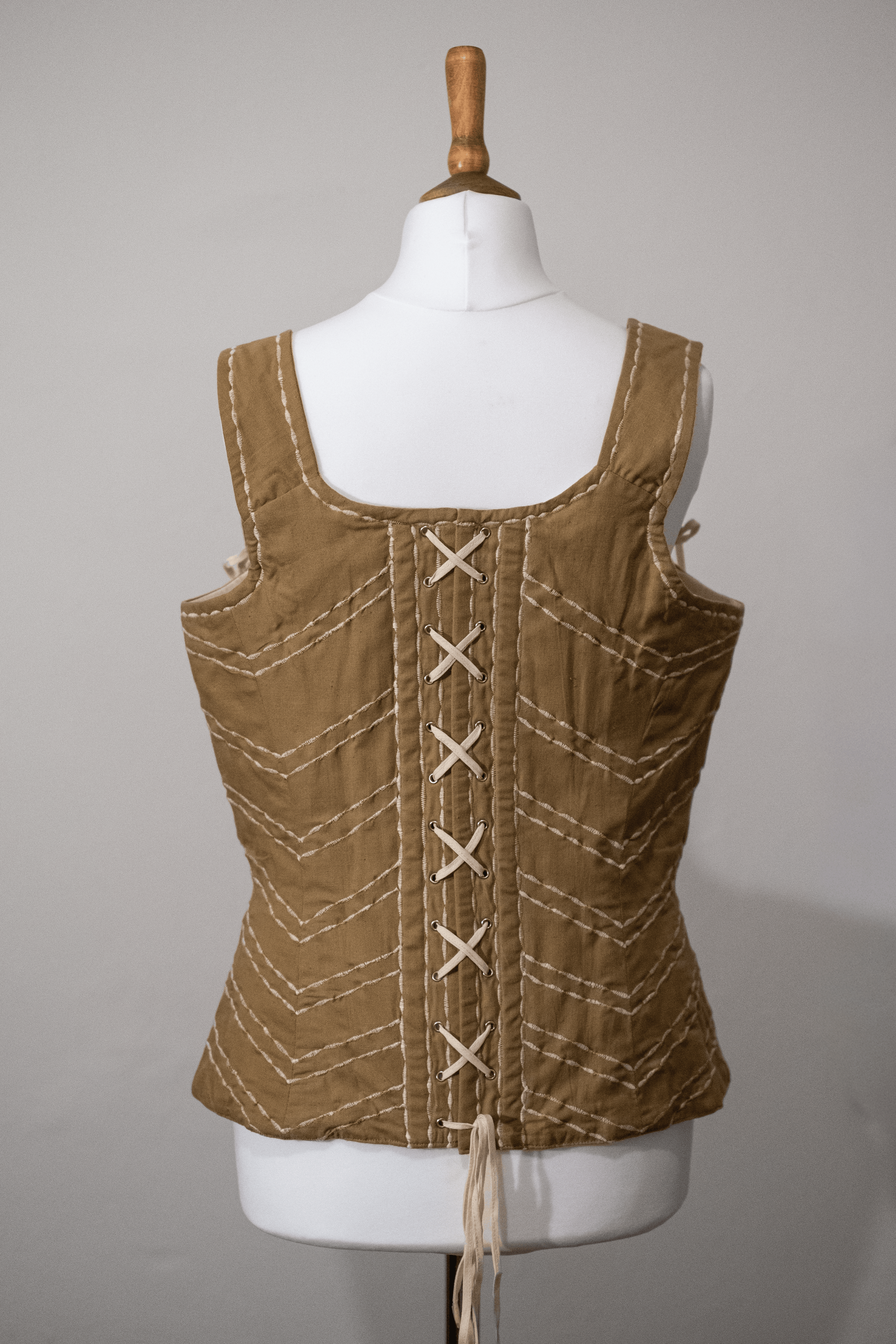 Handmade lace-up corset
