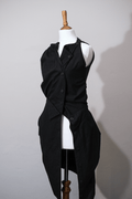 Balanciaga button asymmetric dress