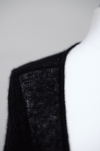 Maxi cardigan with jewelled clasp detail