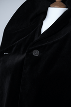 Velvet faux fur cuff jacket