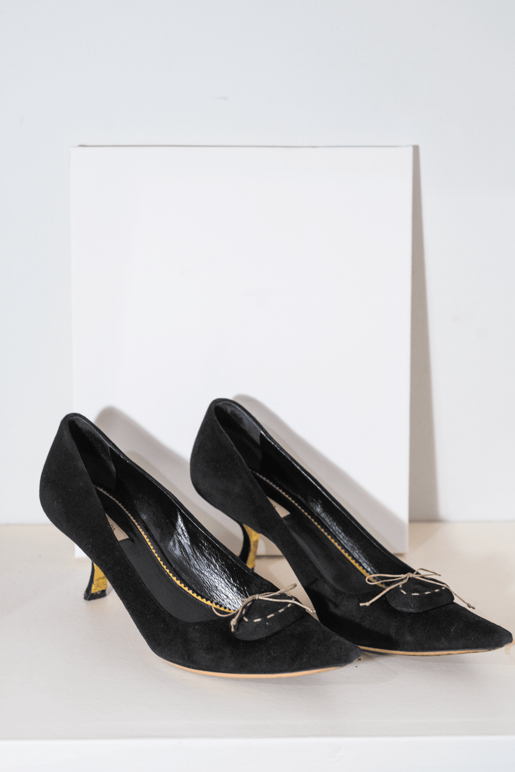 Prada Early 2000s suede heels EU39