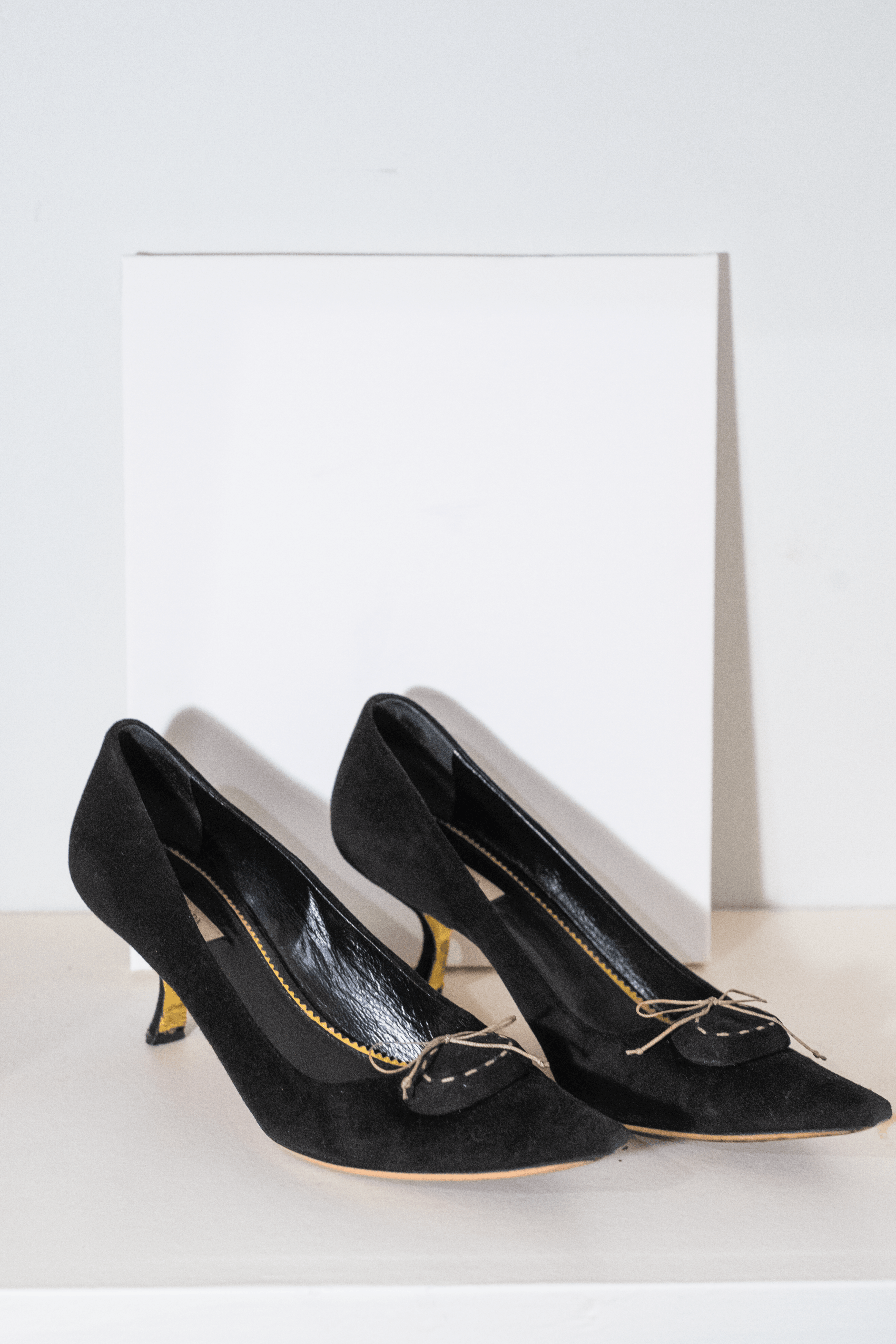 Prada Early 2000s suede heels EU39