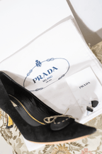 Prada Early 2000s suede heels EU39