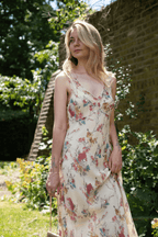 100% silk floral fairy dress