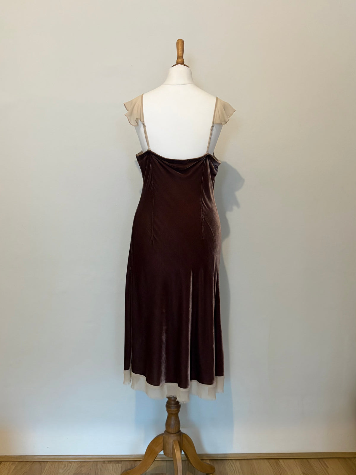 Brown velvet fairy dress