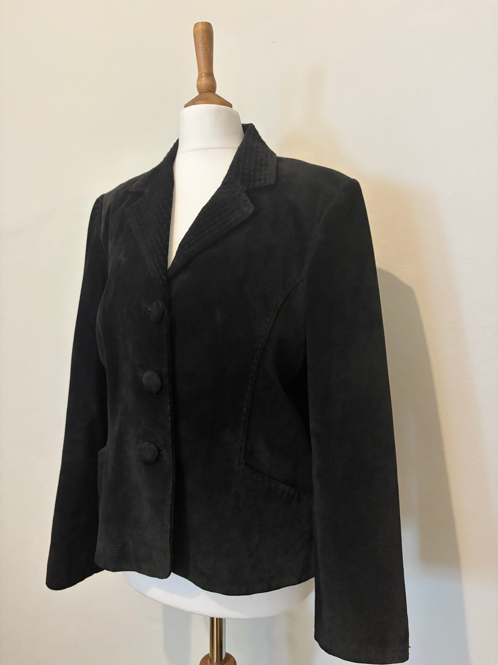 Black 100% suede jacket