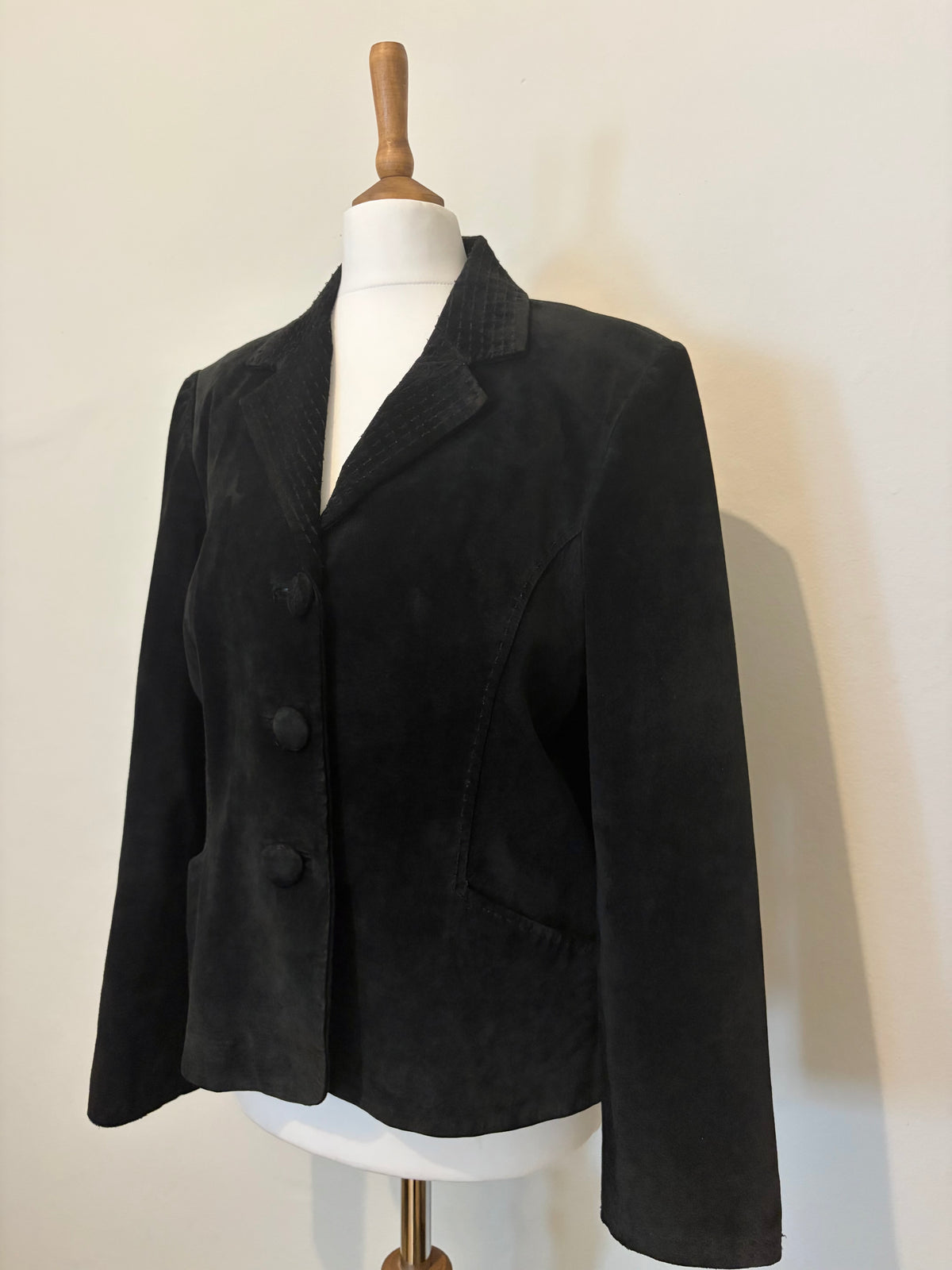 Black 100% suede jacket