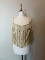 Lace trim corset top