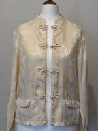 Satin frog closure top