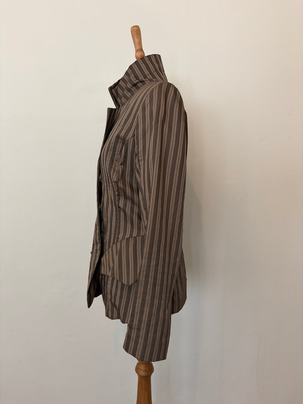 Brown and gold stripe jacket