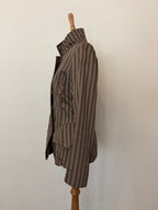 Brown and gold stripe jacket