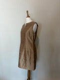 Vintage raw silk shift dress