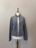 Light blue velvet jacket