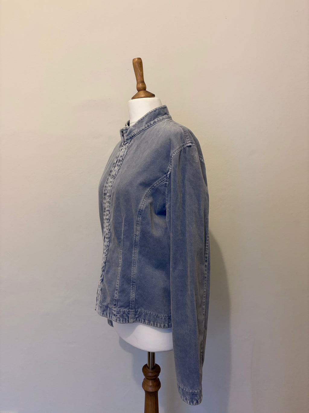 Light blue velvet jacket