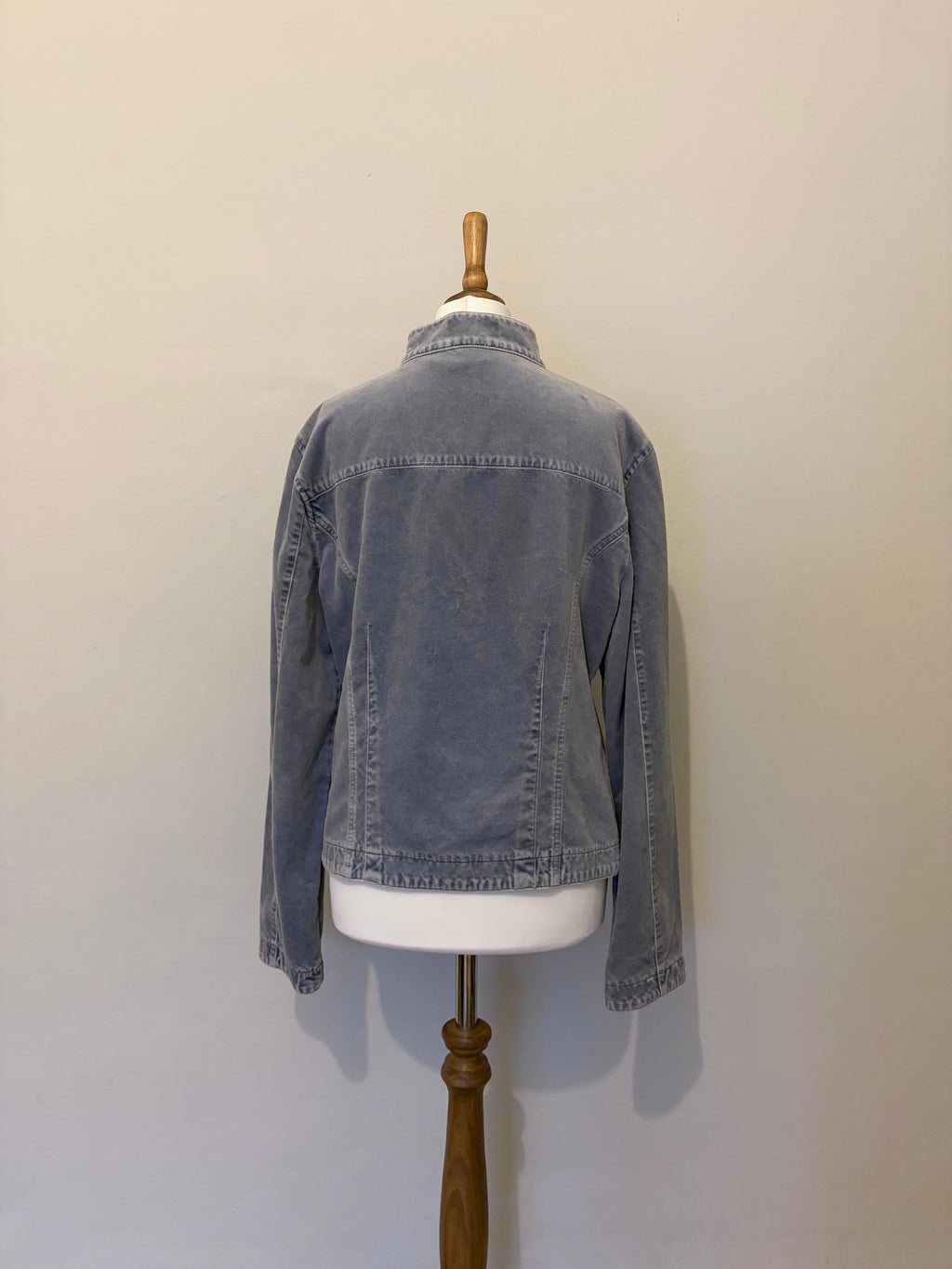 Light blue velvet jacket