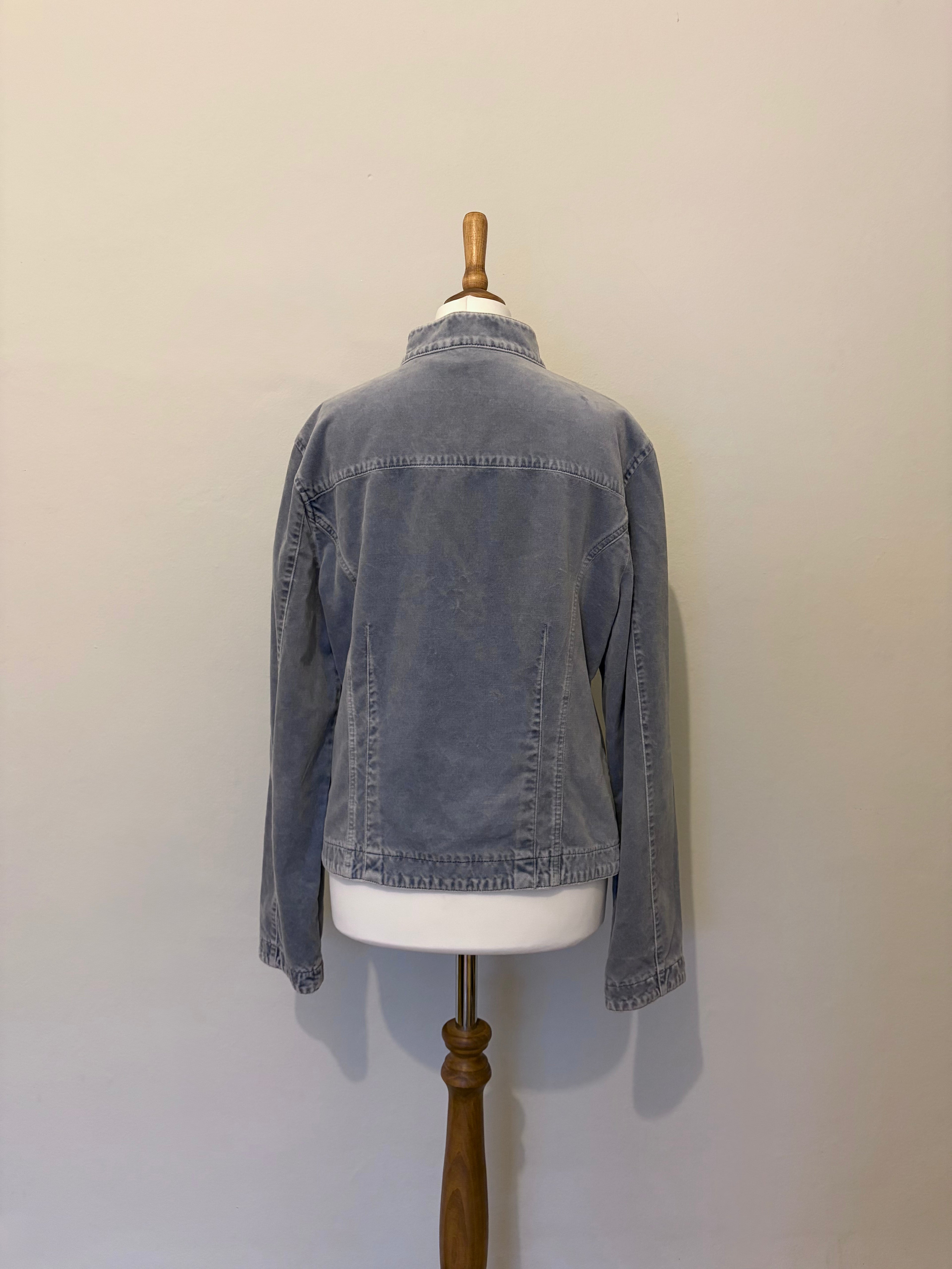 Light blue velvet jacket
