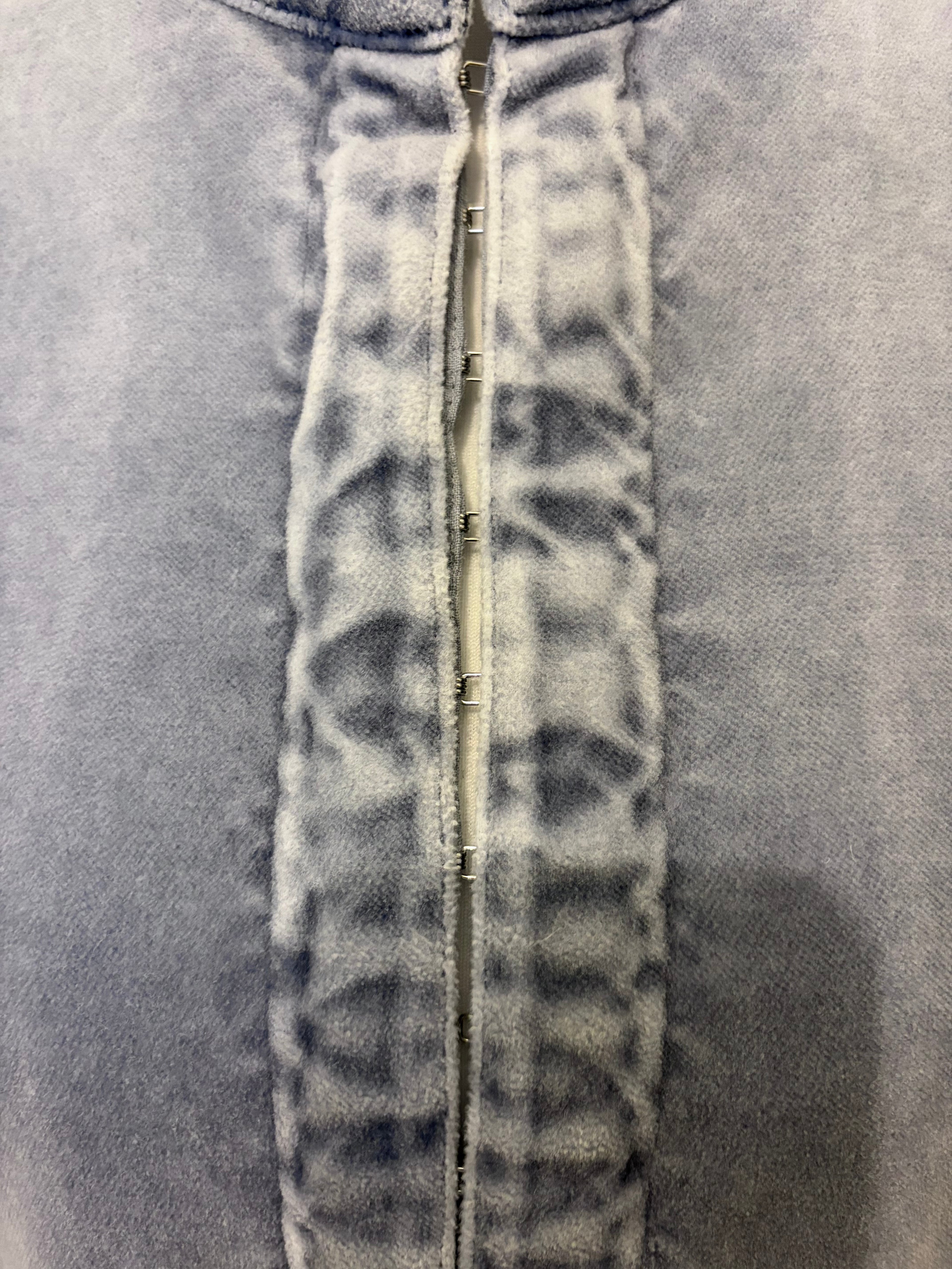 Light blue velvet jacket