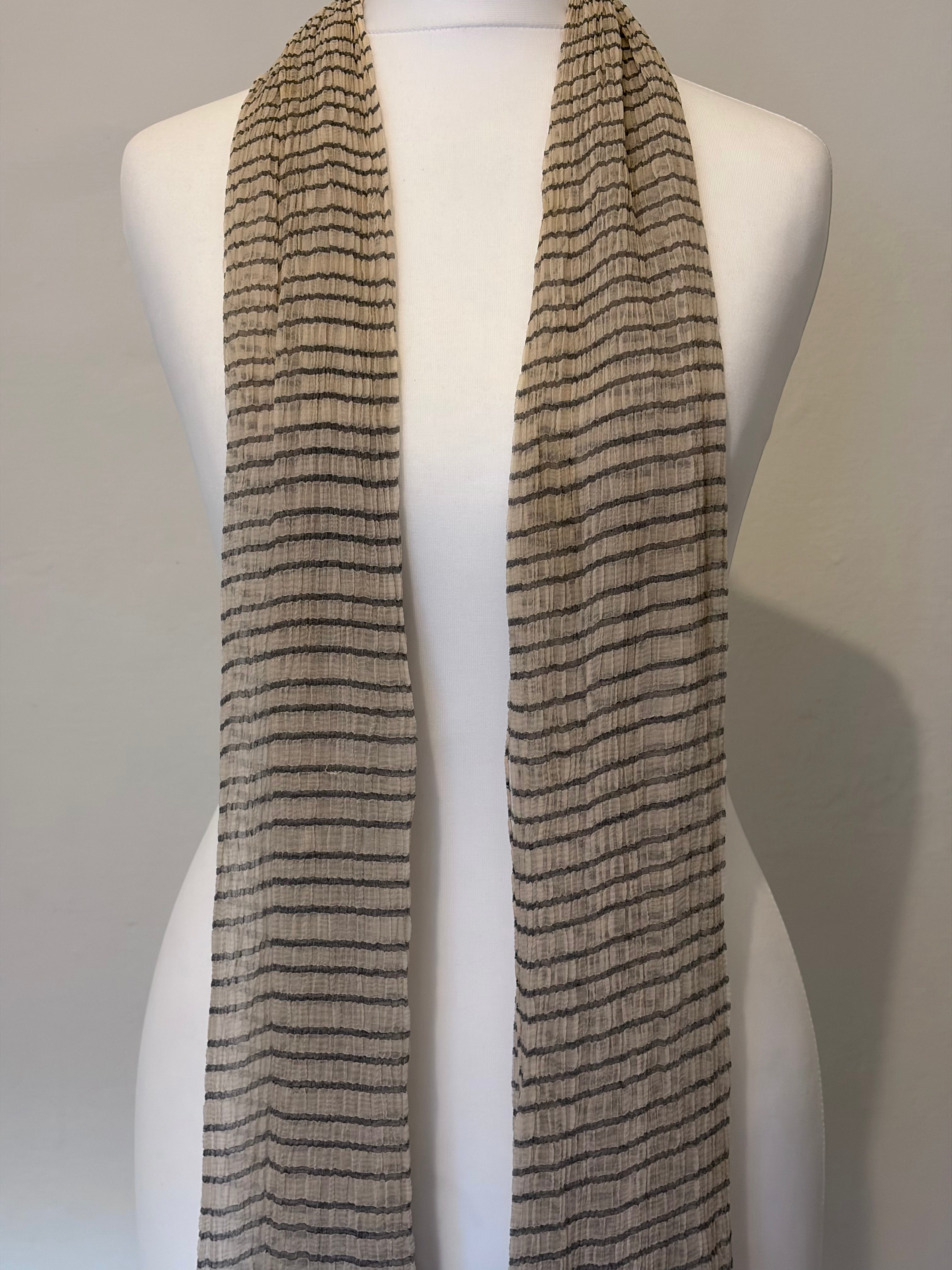 Giorgio Armani silk stripe scarf