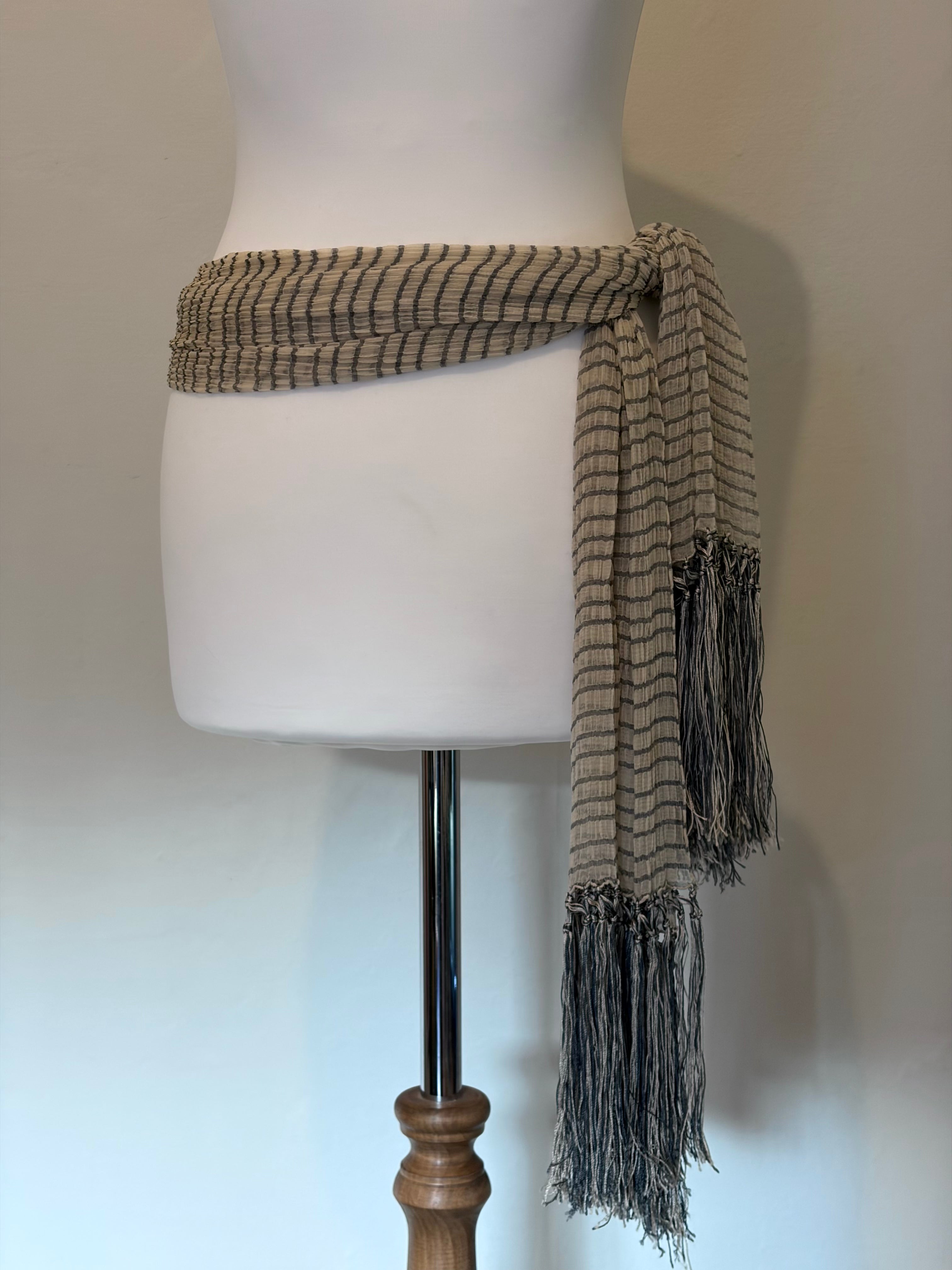 Giorgio Armani silk stripe scarf