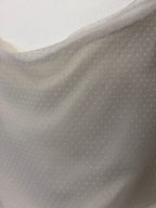 White polka dot tie top