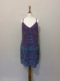 2000's Embellished purple mini dress