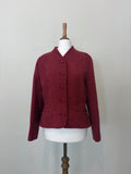Red wool-blend jacket