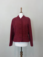 Red wool-blend jacket