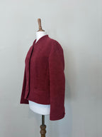 Red wool-blend jacket