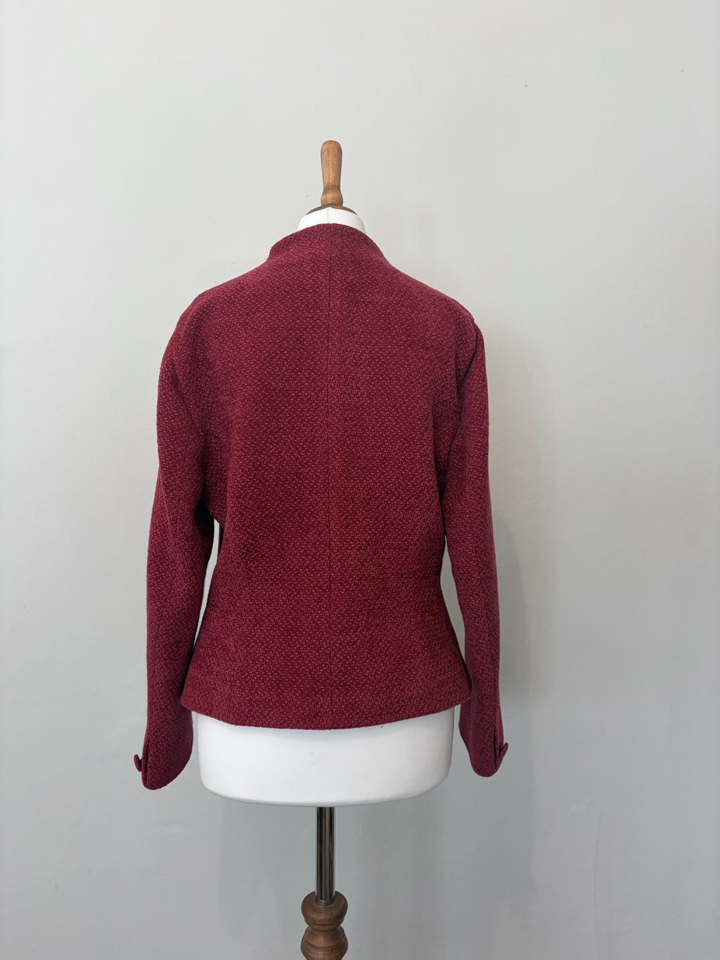 Red wool-blend jacket