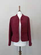 Red wool-blend jacket