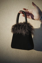 Velvet feather bag