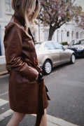 Max Mara brown tassel rope belt